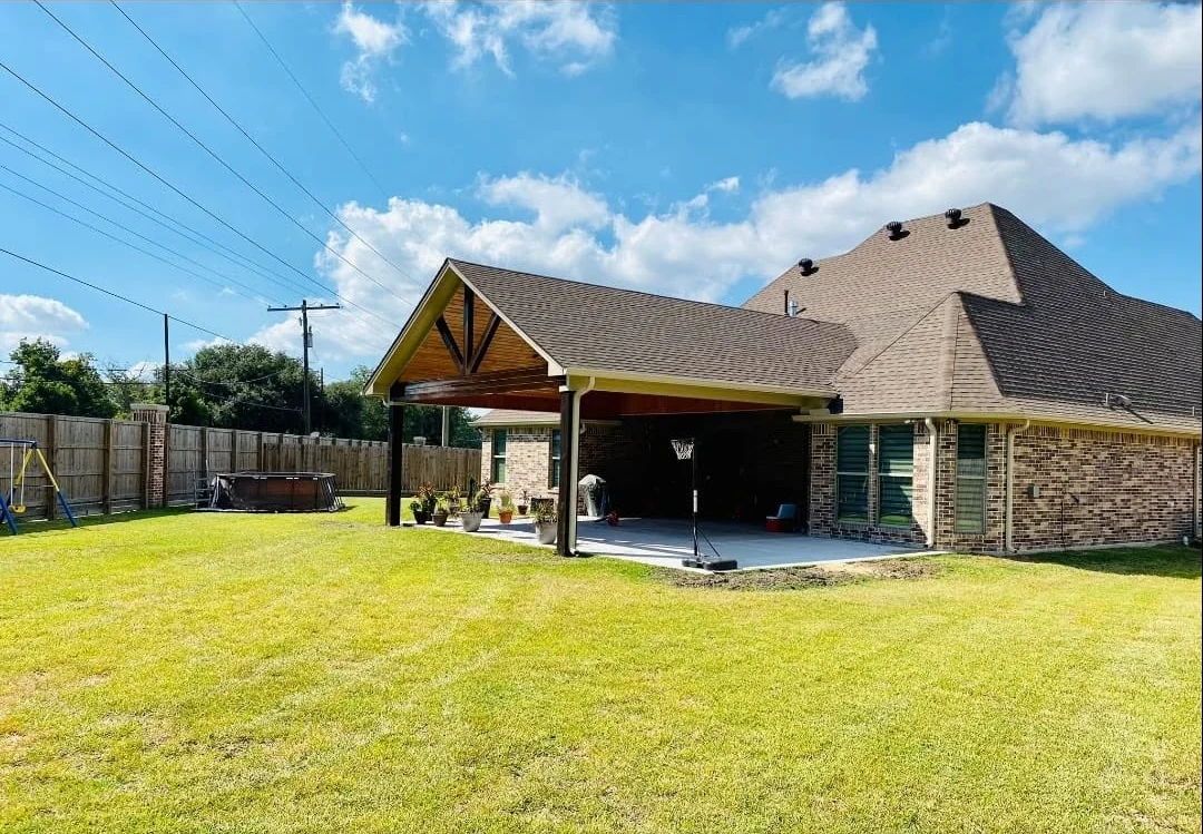Covered patio construction project